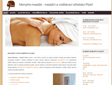 Tablet Screenshot of masaze-memphis.cz
